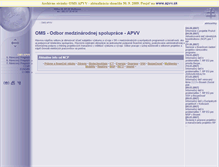 Tablet Screenshot of oms.apvv.sk